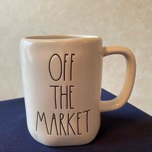 Rae Dunn OFF THE MARKET Ceramic Coffee Mug BRAND NEW!!